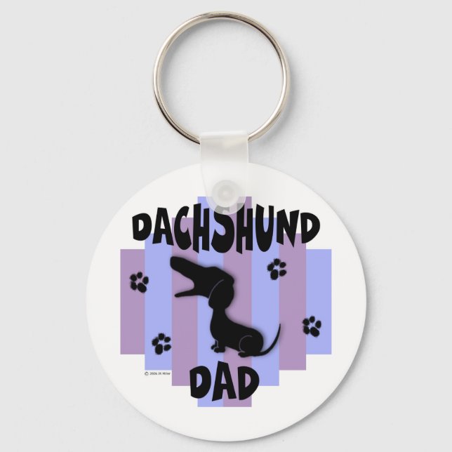 Llavero Dachshund Dad Keychain (Anverso)
