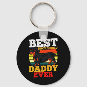 Llavero Dachshund Dad Retro
