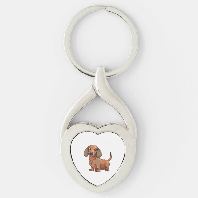 Llavero Dachshund Dog Cute (Anverso)