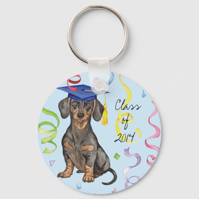 Llavero Dachshund Graduate