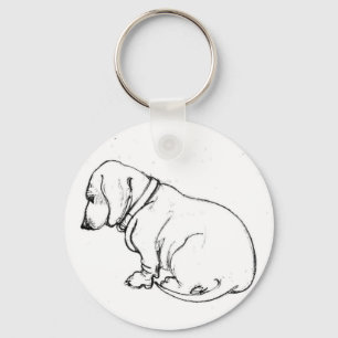 Llavero Dachshund key ring