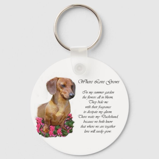 Llavero Dachshund Lovers Gifts (Anverso)