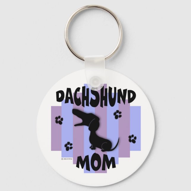 Llavero Dachshund Mom Keychain (Anverso)