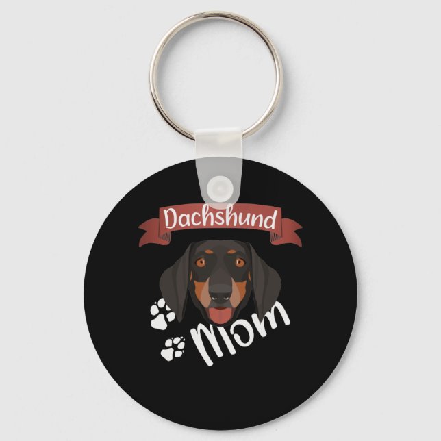 Llavero Dachshund Mom, Perro Mom (Anverso)