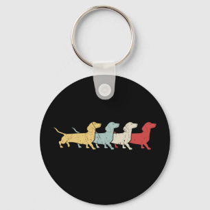 Llavero Dachshund Retro Vintage