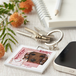 Llavero Dachshund Rojo      