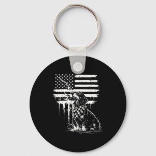 Llavero Dachshund salchicha bandera americana 4 de julio d
