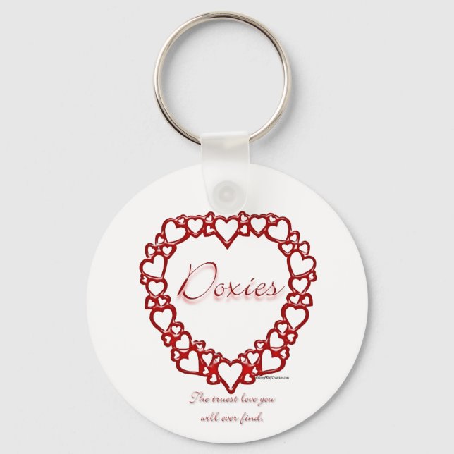 Llavero Dachshund True Love - Keychain (Anverso)