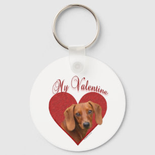 Llavero Dachshund Valentine