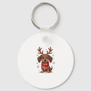 Llavero Dachshund Winter Joy