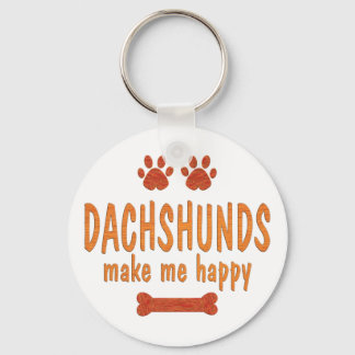 Llavero Dachshunds me hacen feliz