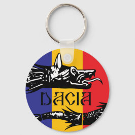 Llavero Dacian Wolf - bandera tricolor