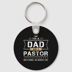 Llavero Dad Amp; Pastor Nothing Me Asusta Regalo