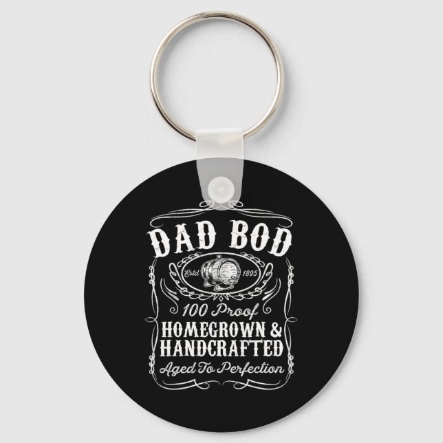 Llavero Dad Bod Funny Whiskey Bourbon Lover Padres Day Gi (Anverso)