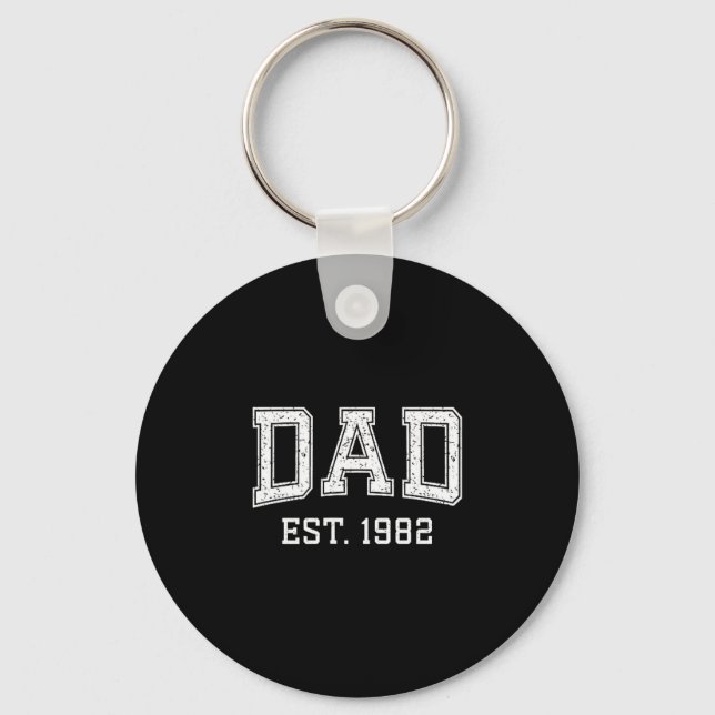 Llavero Dad Est 1982 Dad D Fathers Day Ized  (Anverso)