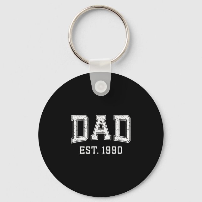 Llavero Dad Est 1990 Dad D Fathers Day Ized  (Anverso)