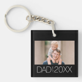 Llavero Dad Established Modern Script Photo