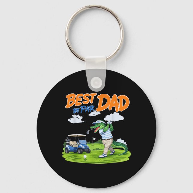 Llavero Dad Golf Gator Alligator Dad (Anverso)