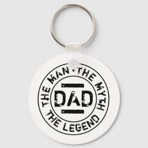 Llavero Dad Hombre Mito Leyenda Grunge Sello Día del Padre