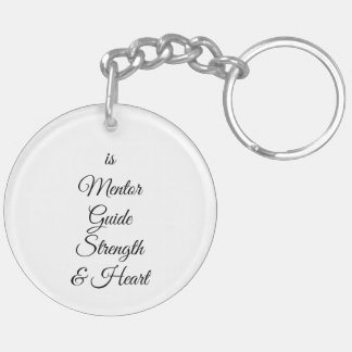 Llavero Dad Is Mentor, Guide, Strength & Heart Keychain
