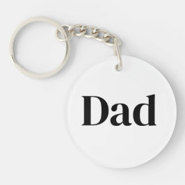 Llavero Dad Is Mentor, Guide, Strength & Heart Keychain