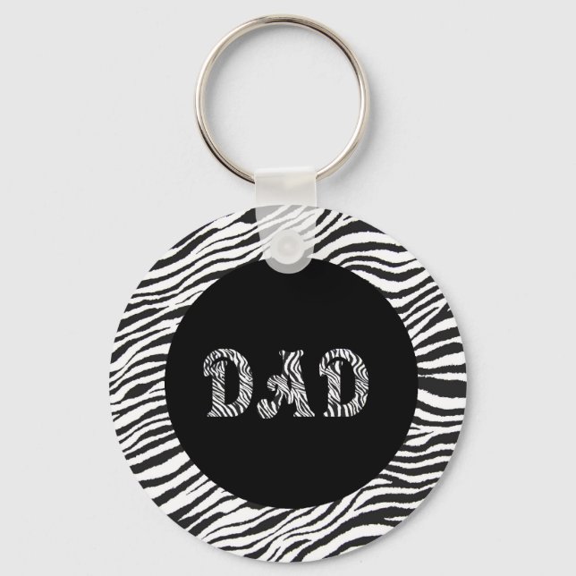 LLAVERO DAD KEYCHAIN -ZEBRA FRAME (Anverso)