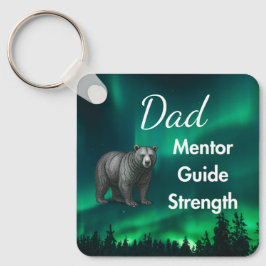 Llavero Dad Mentor Guide Strength & Heart Keychain Bear