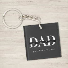 Llavero DAD moderno personalizado negro
