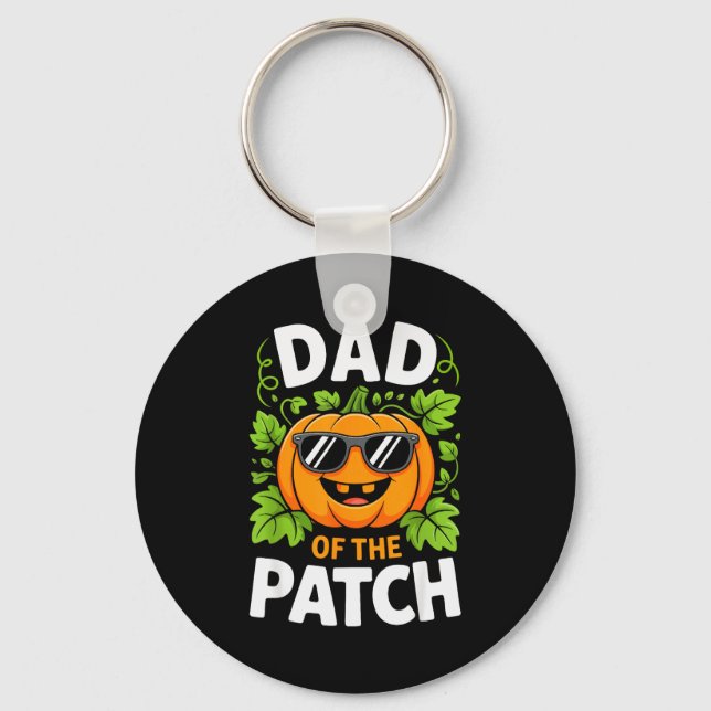 Llavero Dad Of The Patch Shirt Halloween Men Daddy Pumpkin (Anverso)