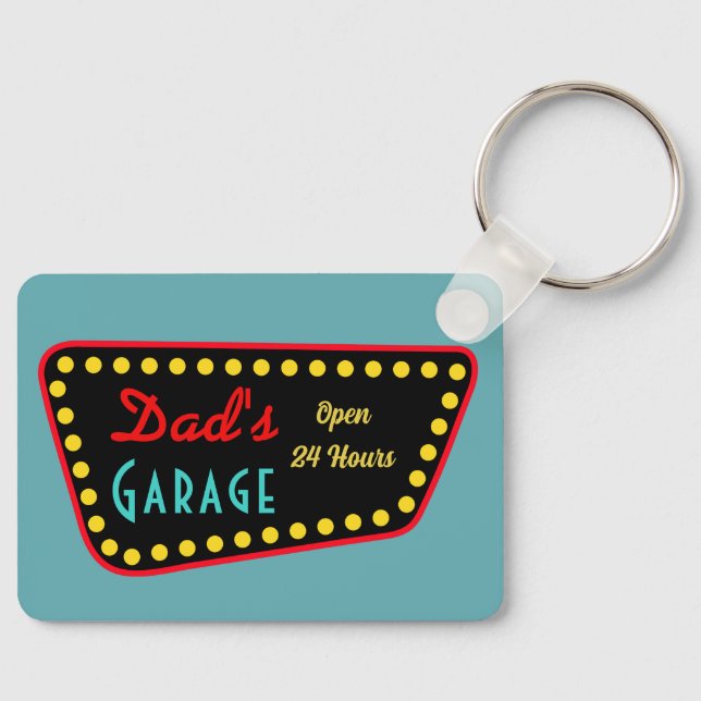 Llavero Dad’s Garage Keychain Gift (Anverso)