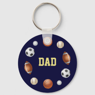 Llavero Dad World of Sports Keychain - Azul marino 2