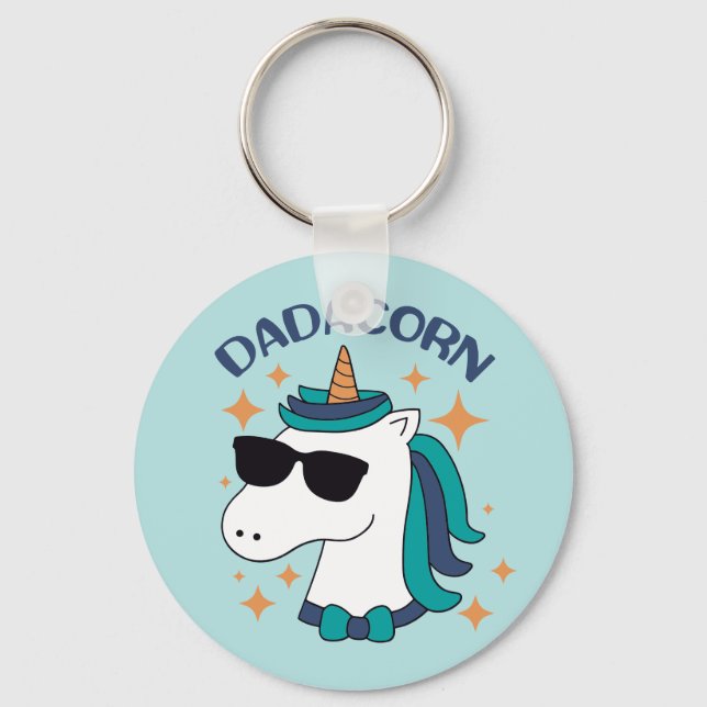 Llavero Dadacorn con gafas de sol (Anverso)