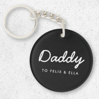 Daddy | Modern Kids Names Father's Day Black