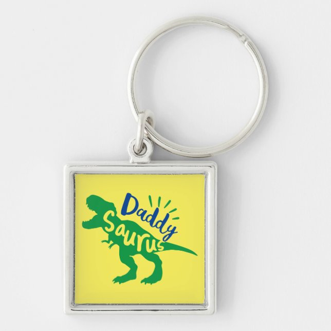 Llavero Daddy Saurus T-Rex Silhouette (Frente)