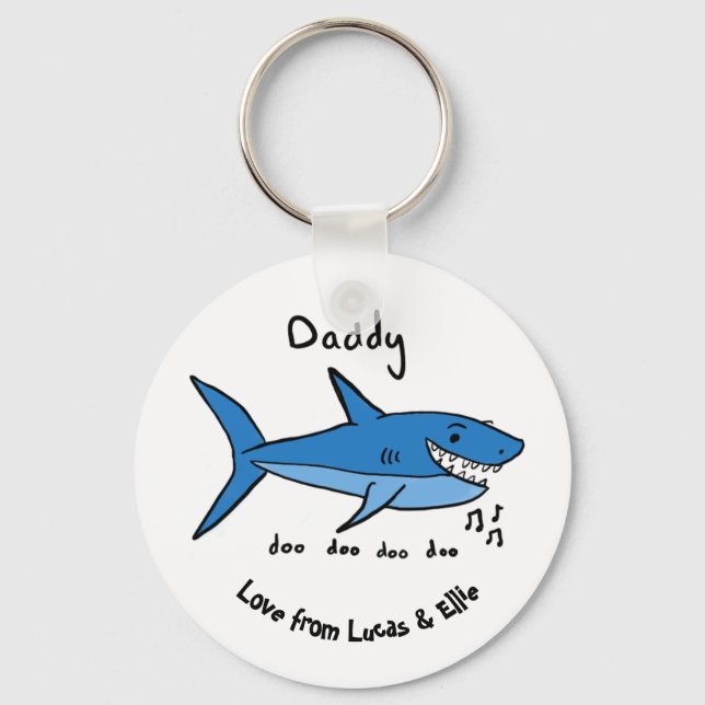 Llavero Daddy Shark (Anverso)
