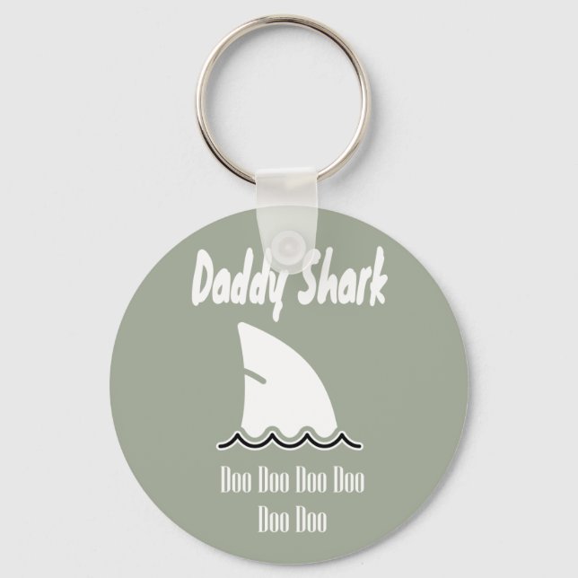 Llavero Daddy Shark Doo Doo canción de moda (Anverso)