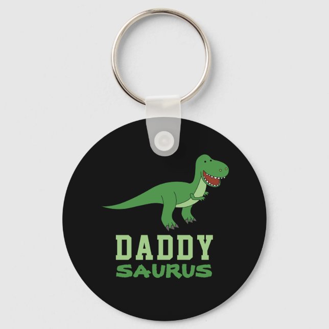 Llavero Daddysaurus Dinosaur T-Rex Dino Dad Day (Anverso)