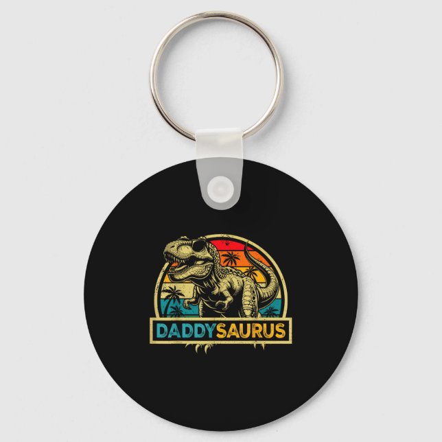 Llavero Daddysaurus T Rex Dinosaurio Daddy Saurus Familia  (Anverso)