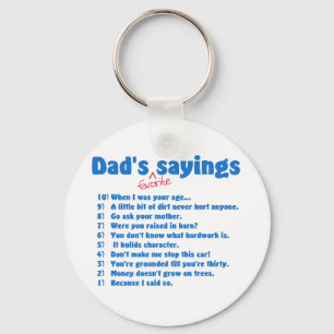 Llavero Dads favorite sayings keychain