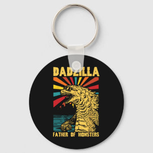 Llavero Dadzilla Divertido Padre De Los Monstruos Vintage 