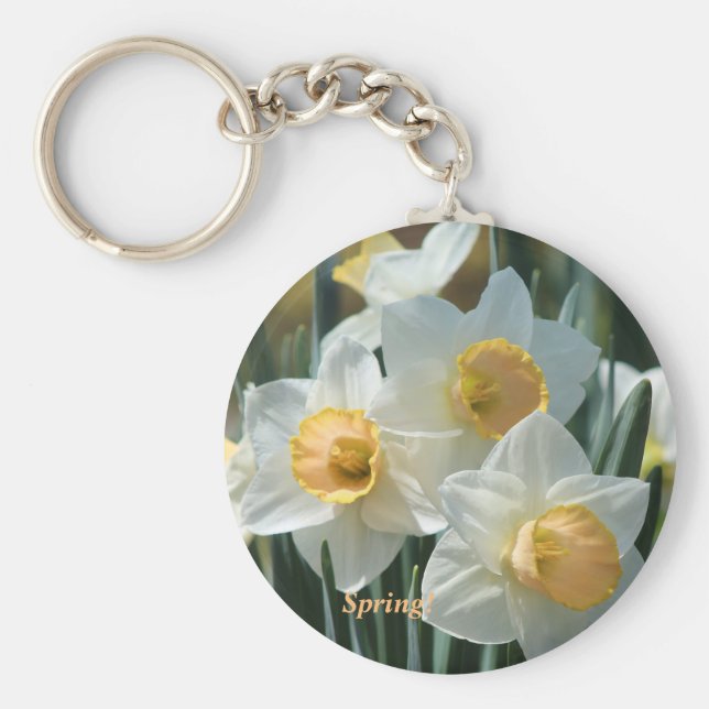 Llavero ¡Daffodils de primavera! (Frente)