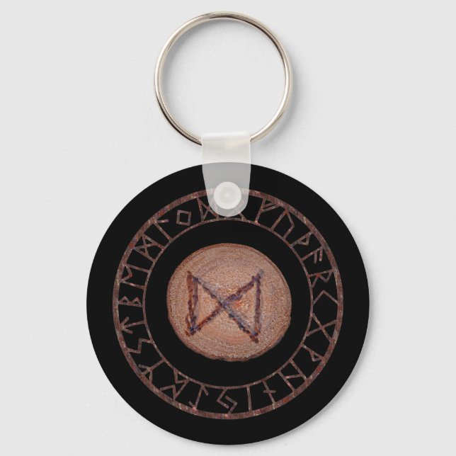 Llavero Dagaz - corredora de Futhark mayor (Anverso)