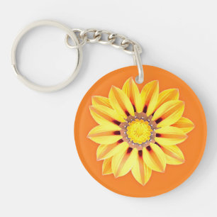 Llavero Daisy africano / Gazania - Naranja y amarillo