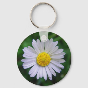 Llavero Daisy amarillo-blanco brillante