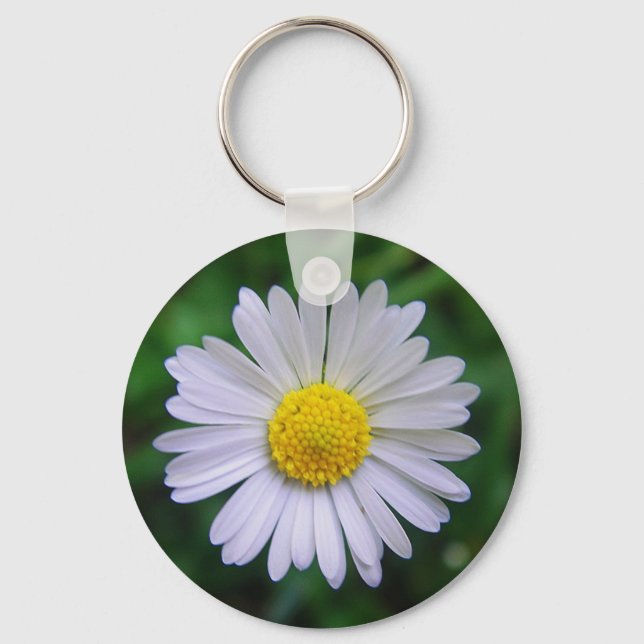 Llavero Daisy amarillo-blanco brillante (Anverso)