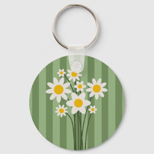 Llavero DAISY GREEN - Anillo de claves botánicas Día de la