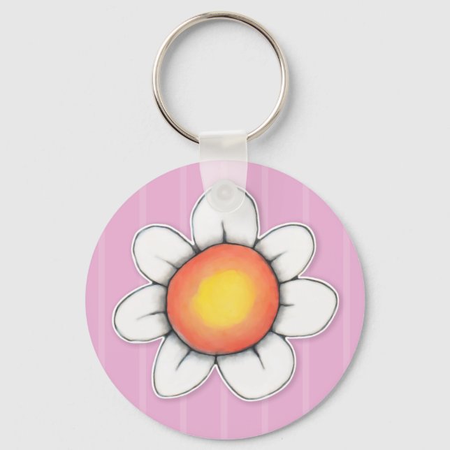 Llavero Daisy Joy rosa Keychain (Anverso)