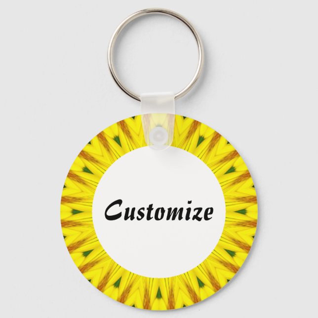Llavero Daisy Mandala Template 16 (Anverso)