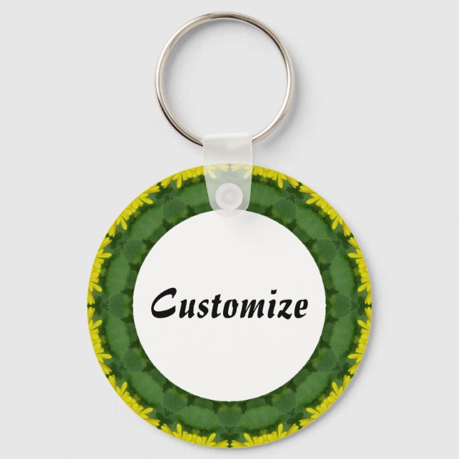 Llavero Daisy Mandala Template 33 (Anverso)