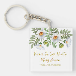 Llavero Daisy Memorial Funeral Photo Keychain